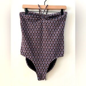 CUTE TRENDY ZARA BODYSUIT W/ RUCHED SWEETHEART NECKLINE